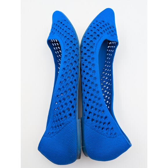 MIA Lovi Knit Pointed Toe Dressy Ballet Flats Women's Blue Size US7.5M EU38 - Picture 6 of 10